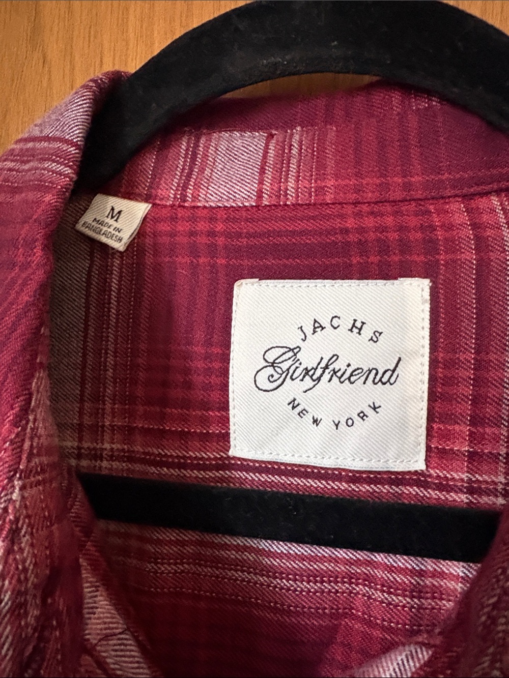 Jachs Girlfriend Women’s Red Plaid Soft Button-Up Flannel Shirt - Picture 5 of 9